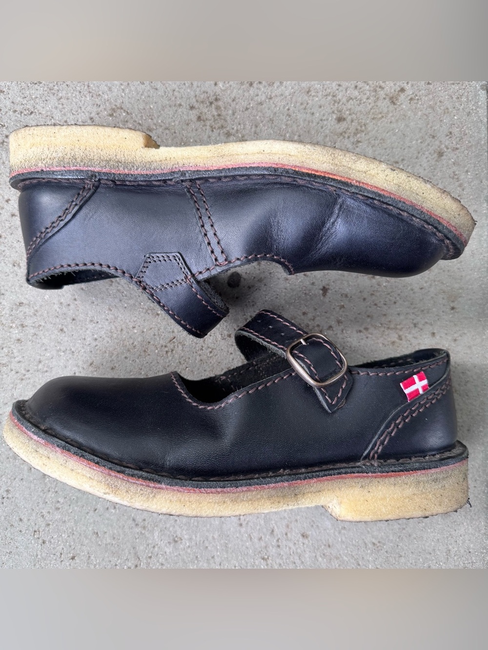 Duckfeet Himmerland Black Leather Mary Janes